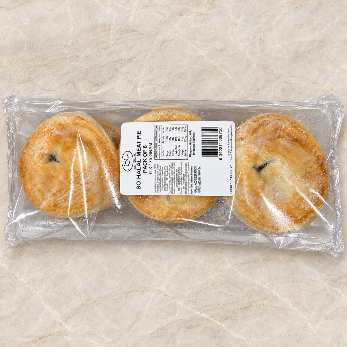 So Halal Meat Pie (Pack of 6)