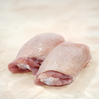 Skin-on halal chicken thigh cutlets from Cedar Food Group Sydney